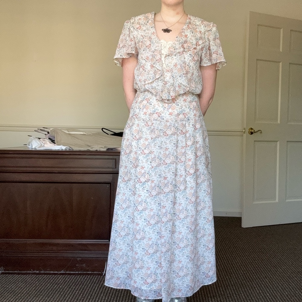 Scott McClintock floral Flutter Sleeve Maxi Dress - Picture 4 of 7